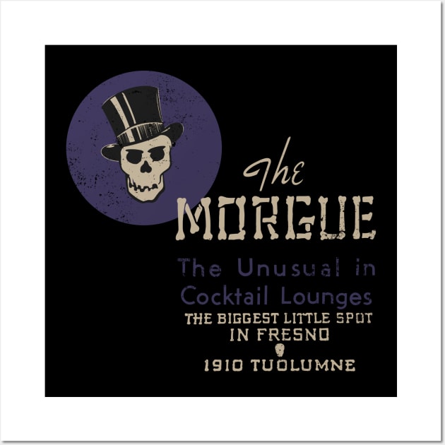 Retro Vintage the Morgue Tiki Bar Wall Art by StudioPM71